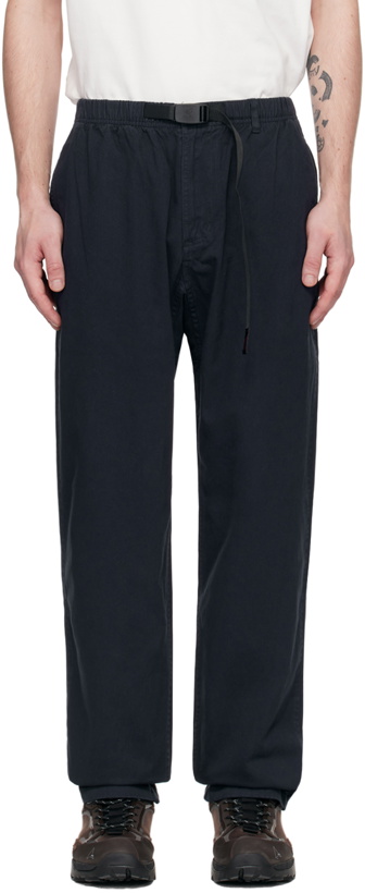 Photo: Gramicci Navy Relaxed-Fit Trousers