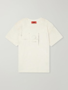 424 - Logo-Print Cotton-Jersey T-Shirt - Neutrals