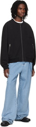 WOOYOUNGMI Black Zip-Up Sweatshirt