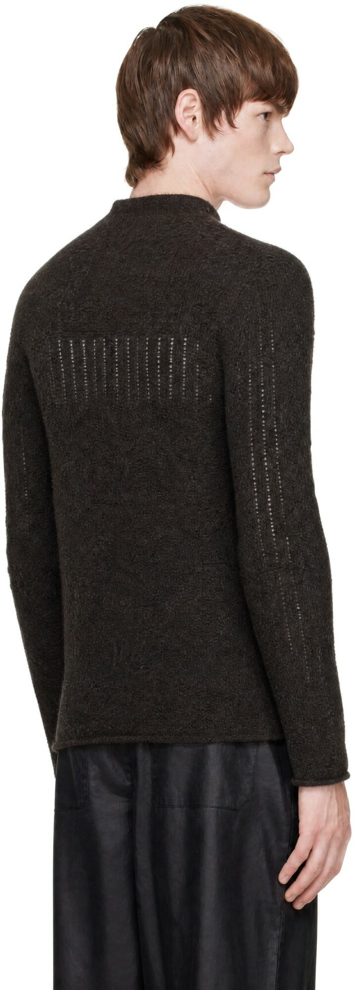 OUR LEGACY Brown Rider Popover Sweater