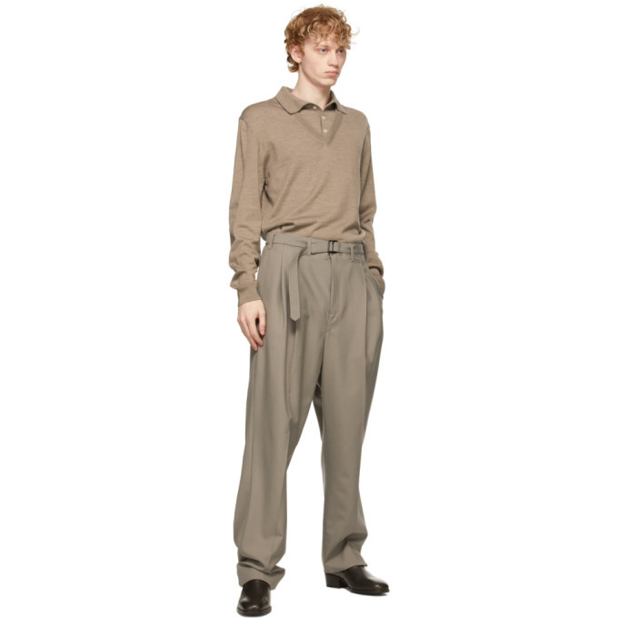 LEMAIRE 20aw BELTED PLEAT PANTS - スラックス