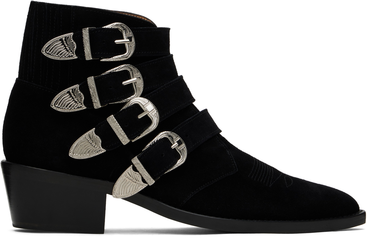 Toga Virilis Black Buckle Boots Toga Virilis