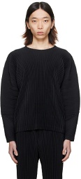 HOMME PLISSÉ ISSEY MIYAKE Black Monthly Color January Long Sleeve T-Shirt