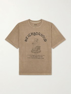Neighborhood - Printed Cotton-Jersey T-Shirt - Green