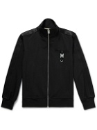 1017 ALYX 9SM - Buckle-Embellished Webbing-Trimmed Jersey Track Jacket - Black