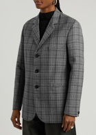 Meryll Rogge Checked Wool Blazer Grey