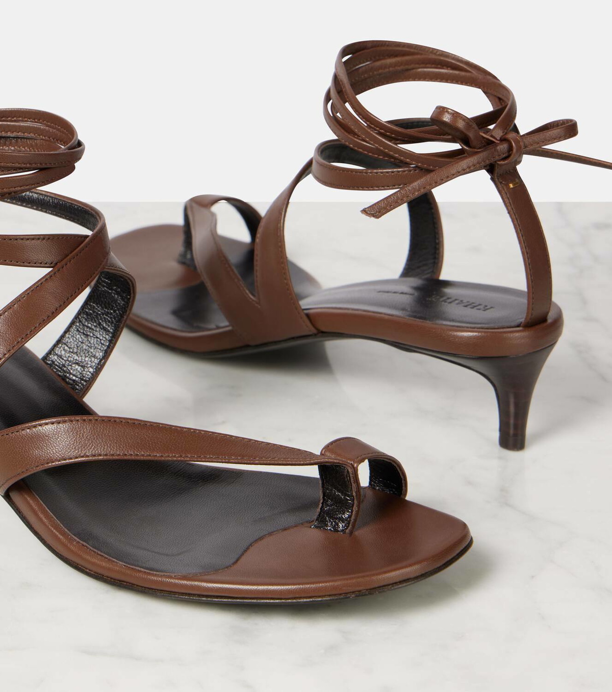 Khaite Aimee 35 leather thong sandals