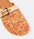 Clergerie Quinta raffia mules