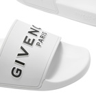 Givenchy Men's Logo Slide in White/Black