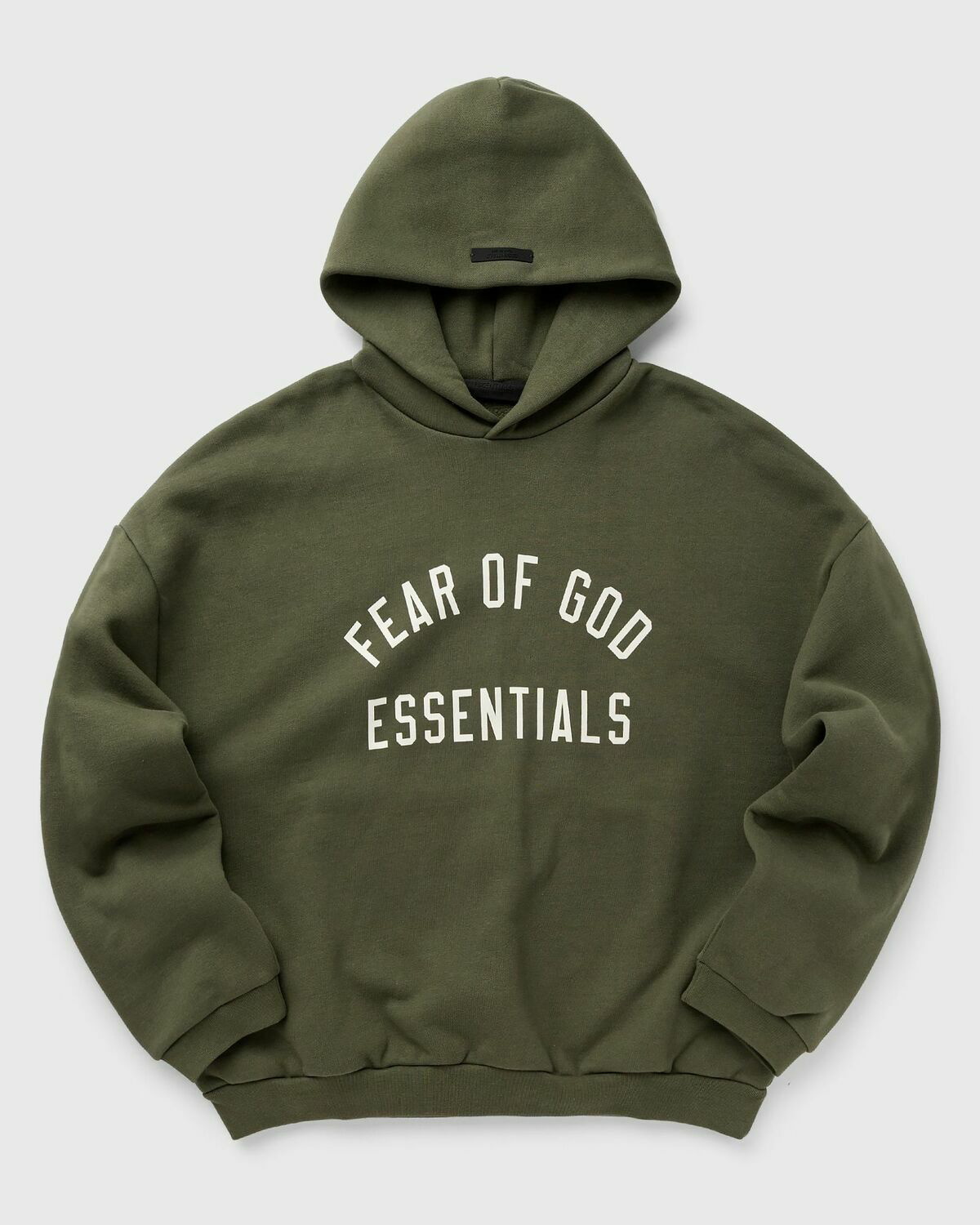 Fear Of God Essentials Fleece Hoodie Green Hoodies Fear Of
