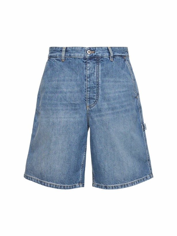 Photo: BOTTEGA VENETA Vintage Indigo Denim Cargo Shorts