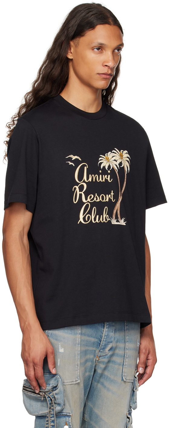 AMIRI Black Twisted Palms T-Shirt Amiri