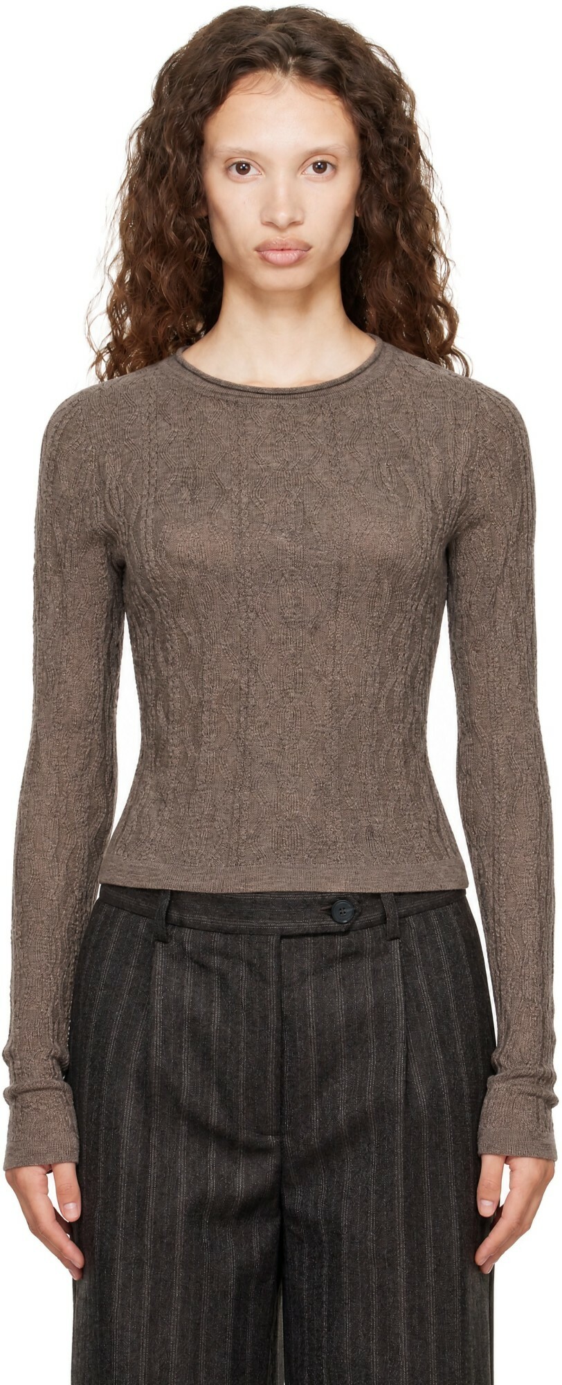 mfpen Taupe Bateau Jumper Sweater