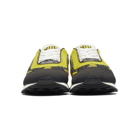 Prada Yellow and Black Knit Sport Sneakers