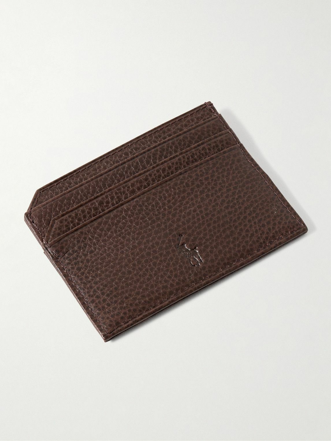 Polo Ralph Lauren - Logo-Print Full-Grain Leather Cardholder