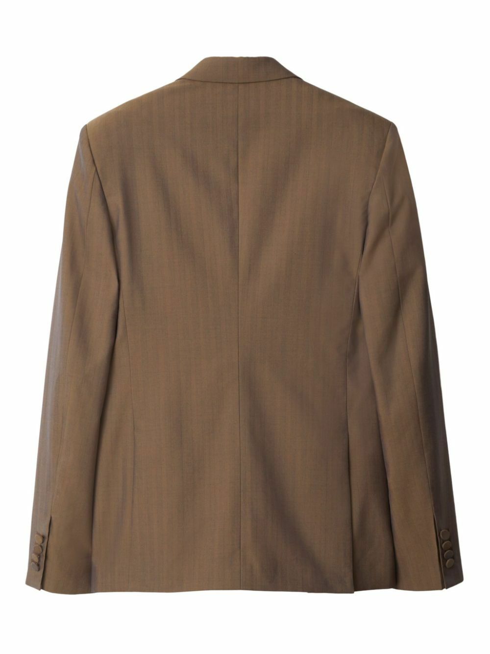 Burberry Brown Double-Breasted Wool Blazer