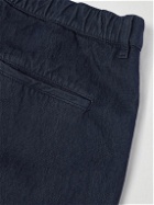 Aspesi - Straight-Leg Cotton-Blend Trousers - Blue