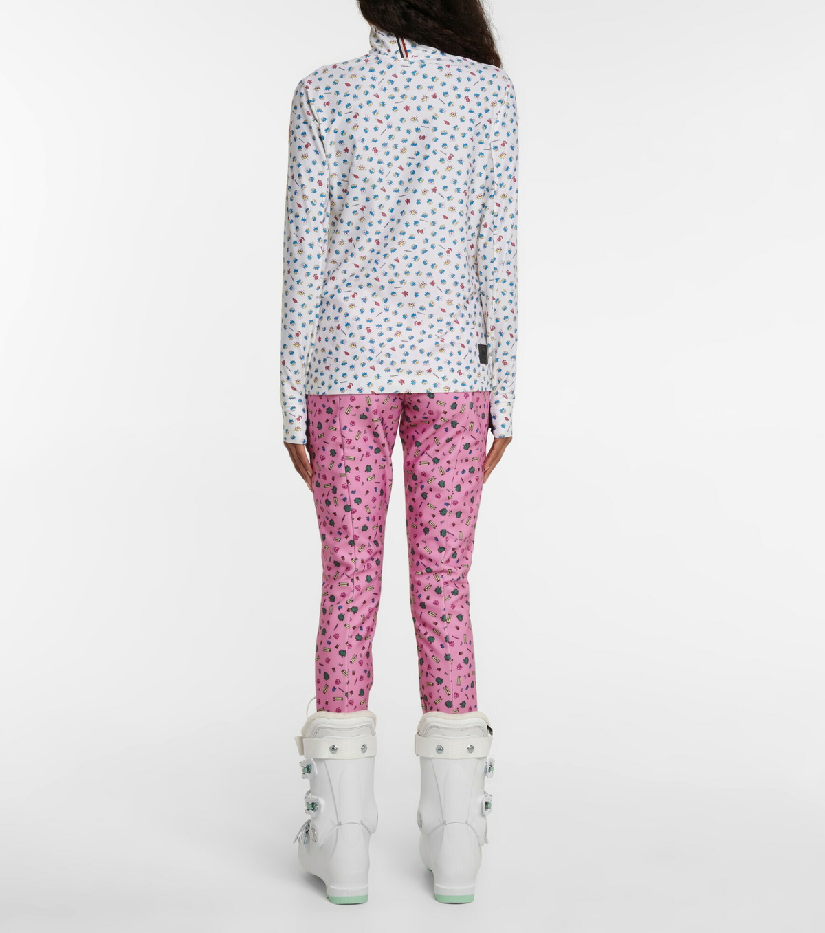 Moncler Genius - x Naj-Oleari 3 Moncler Grenoble printed turtleneck ski top