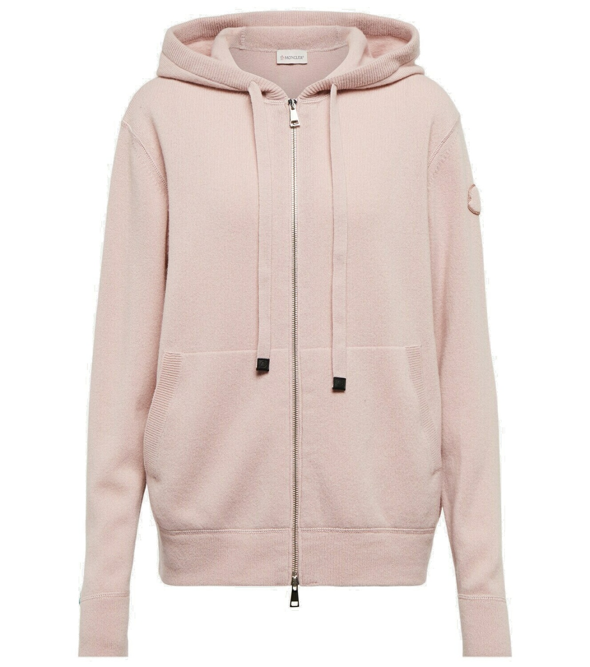 Moncler - Wool and cashmere zipped hoodie Moncler