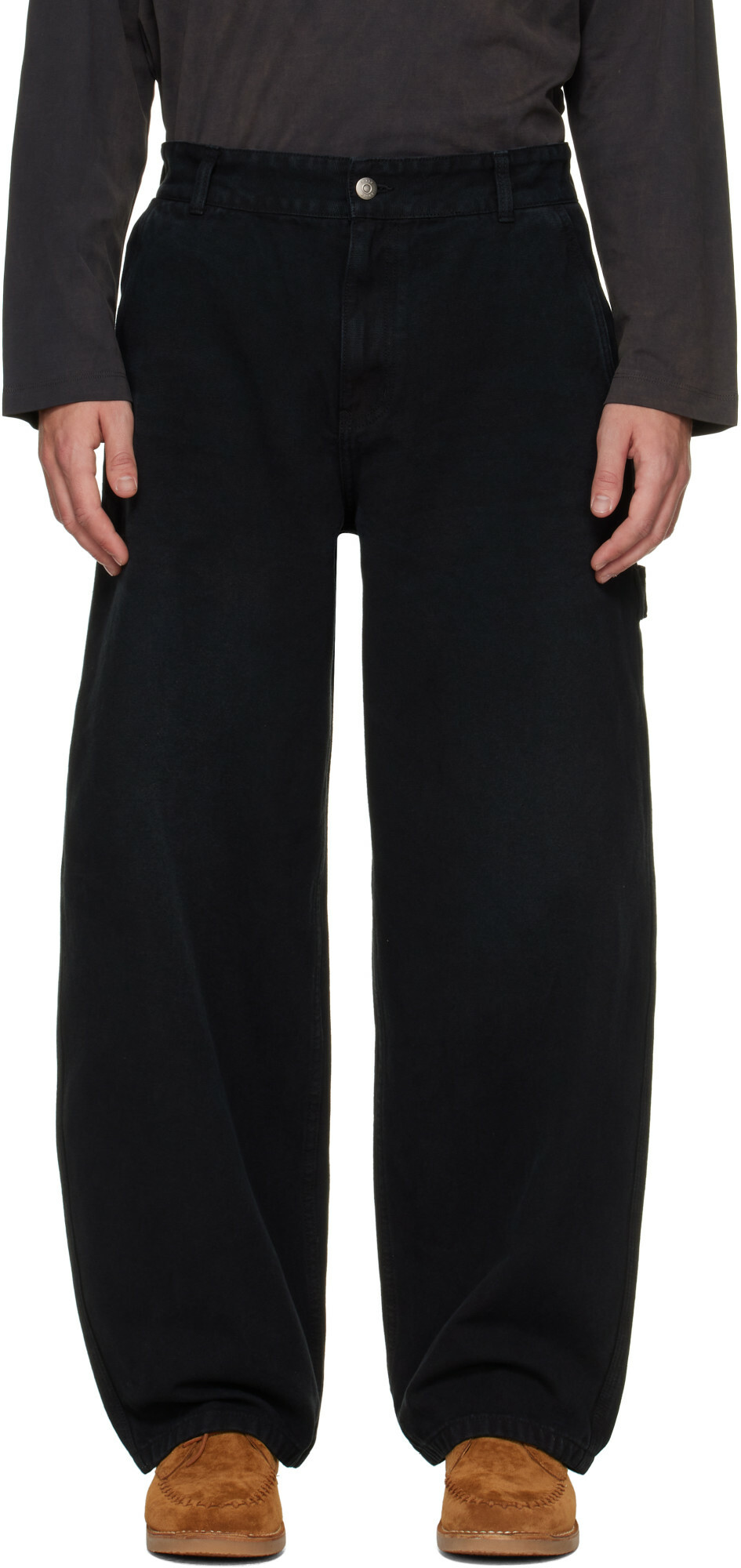 Solid Homme Black Carpenter Jeans