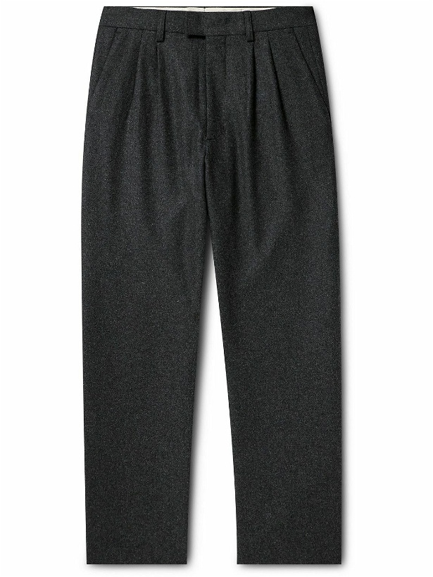 Photo: NN07 - Fritz 1078 Pleated Twill Trousers - Gray