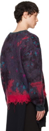 doublet Multicolor Zombie Worn Knit Sweater