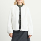 Samsøe Samsøe Women's Saautumn Fleece Jacket in Clear Cream