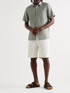 THEORY - Irving Mélange Linen Shirt - Green