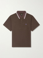 Needles - Logo-Appliquéd Cotton-Piqué Polo Shirt - Brown