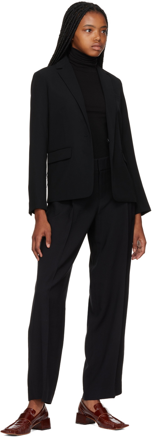 Vince Black Sleeveless Turtleneck