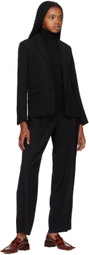Vince Black Sleeveless Turtleneck