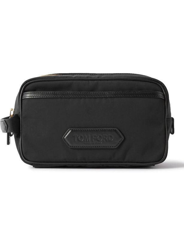 Photo: TOM FORD - Leather-Trimmed Nylon Wash Bag