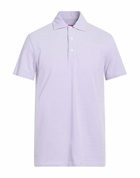 Isaia Mens Polo shirt Lilac