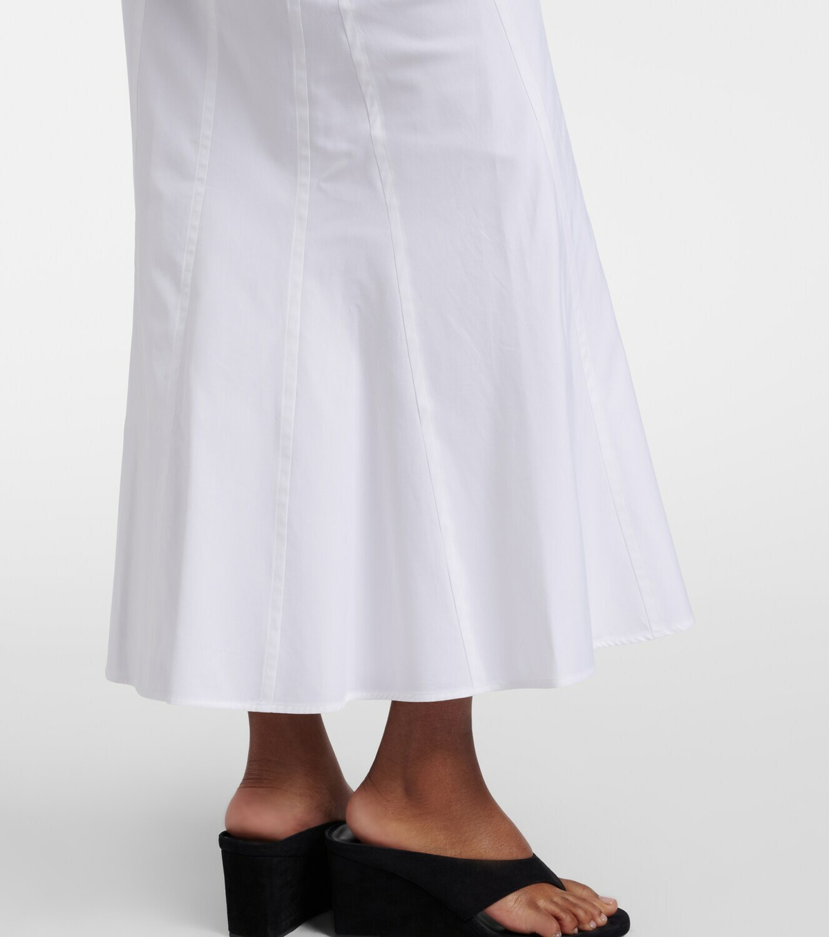 Fforme Ora cotton poplin midi skirt