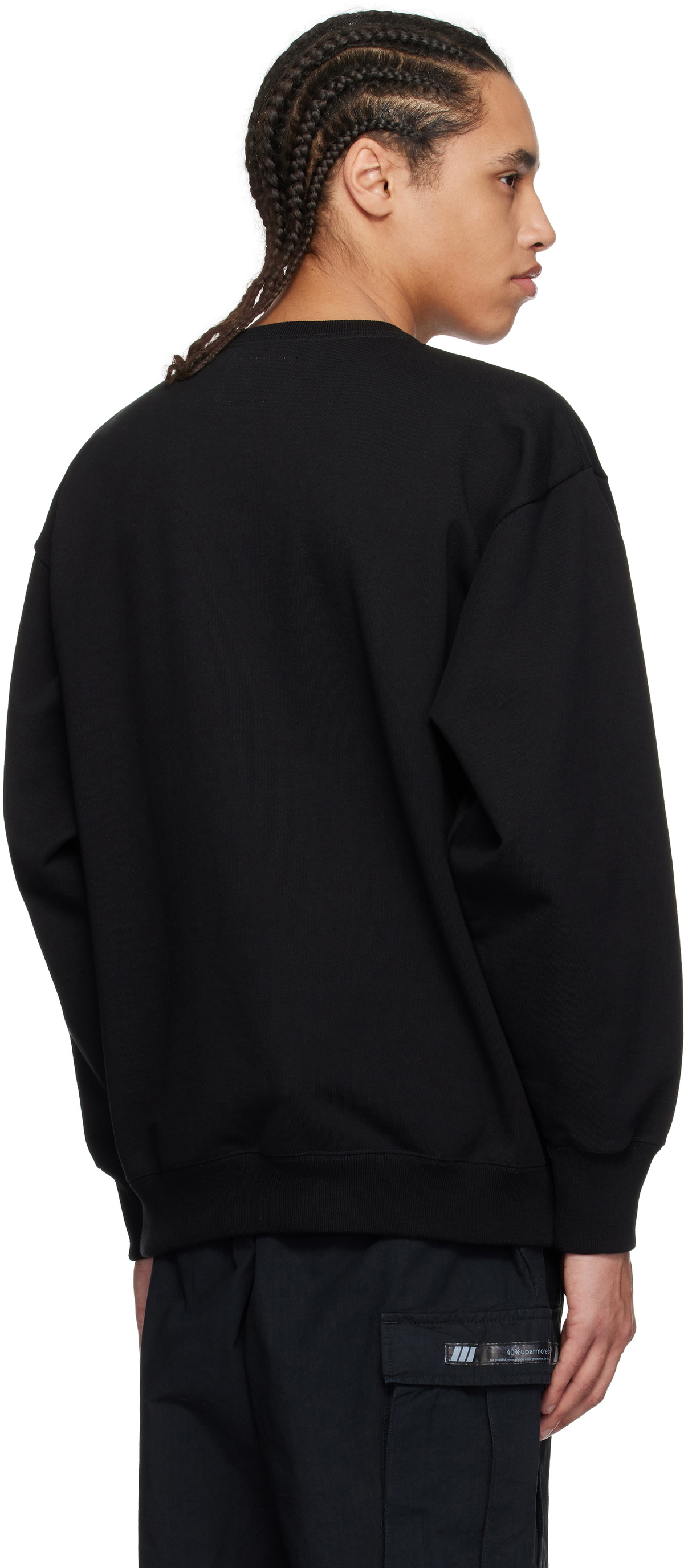 WTAPS Black Cotton Academy Sweatshirt WTAPS