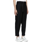 3.1 Phillip Lim Black Relaxed Pleated Belted Trousers