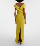 Solace London Adele satin-trimmed gown