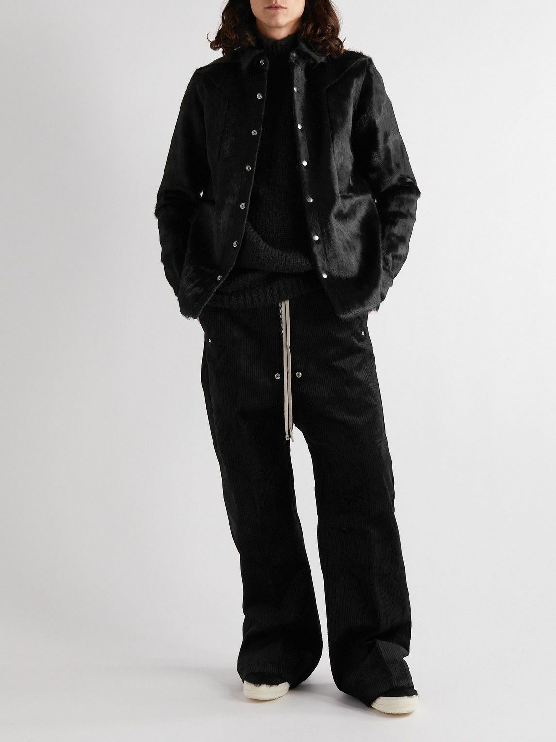 Rick Owens Men's Open Pony Top Black main image 0