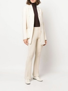 AERON Ribbed-Knit Flared Trousers