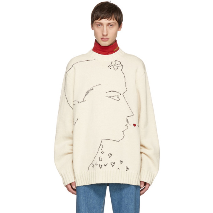Photo: Calvin Klein 205W39NYC Off-White Oh Boy Sweater