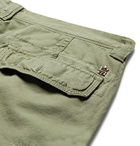 Incotex - Slim-Fit Cotton and Linen-Blend Cargo Trousers - Men - Green