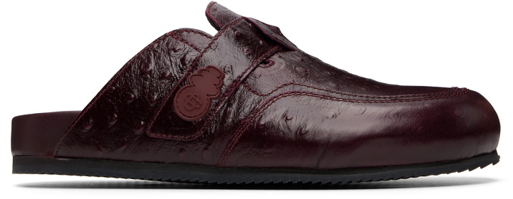 Photo: Casablanca Burgundy Outdoor Mule Loafers