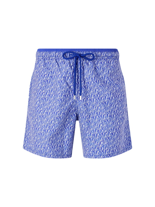 Photo: Vilebrequin - Moka Straight-Leg Mid-Length Printed ECONYL® Swim Shorts - Blue