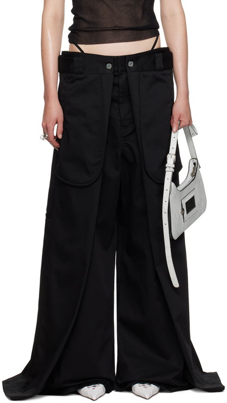 Photo: Jean Paul Gaultier Black Shayne Oliver Edition 'The Wrap' Trousers