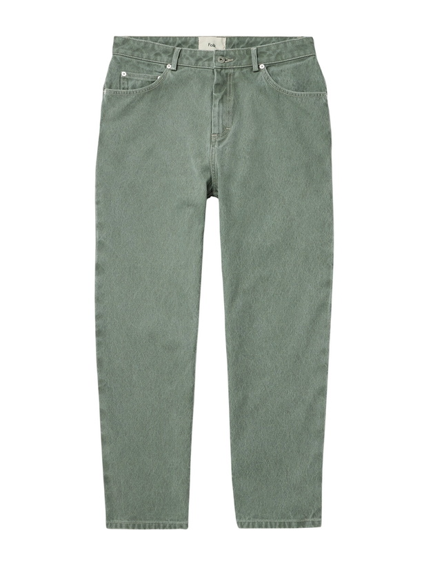 Photo: Folk - Barrel-Leg Jeans - Green
