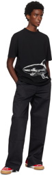 Palm Angels Black Broken Shark Classic T-Shirt