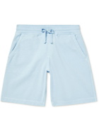 Orlebar Brown - Frederick Garment-Dyed Organic Cotton-Jersey Drawstring Shorts - Blue