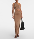 Jade Swim Yana cutout one-shoulder maxi dress