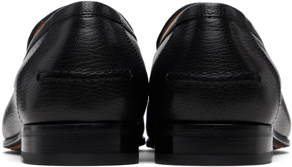 Valentino Garavani Black VLogo Signature Kidskin Loafers