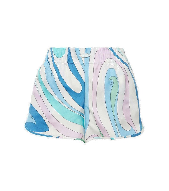 Photo: Pucci Marmo printed silk twill shorts